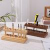 9/15 Slots Walnut Pens Holder Multifunction Creative Toothbrush Holder Phone Stand Versatile Use Makeup Brush Holder