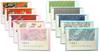 Kawasumi Washi Urodzinowe Yuzen Washi Różne do Komercyjnego Ciepłe i Chłodne Kolory Kartki, Papier, Wzory, 50 sztuk, Użyj,