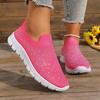 Summer New Women's Glitter Mesh Slip-On Sneakers Shiny Rhineste Breathable Lightweight Casual Walking Shoes Multiple Colors