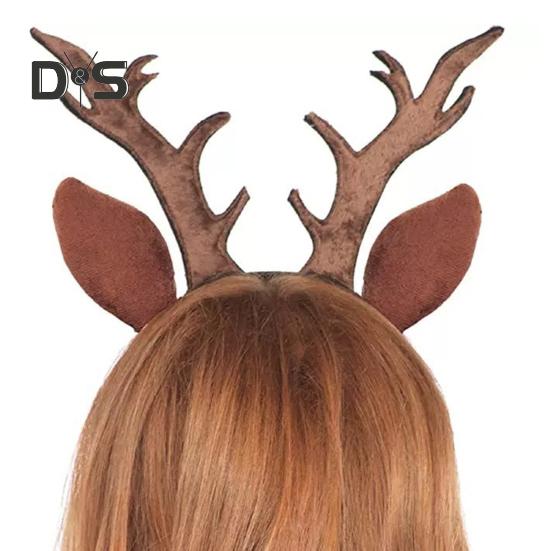 Bentiță cu Coarne de Cerb Femei Coarne și Urechi de Ren Accesoriu de Păr pentru Crăciun Halloween Cosplay Articole de Petrecere
