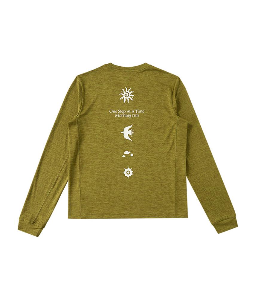 Beoteunseoul [Womens] Airlight Back Graphic Morning Run Long Sleeve (7 Colors)