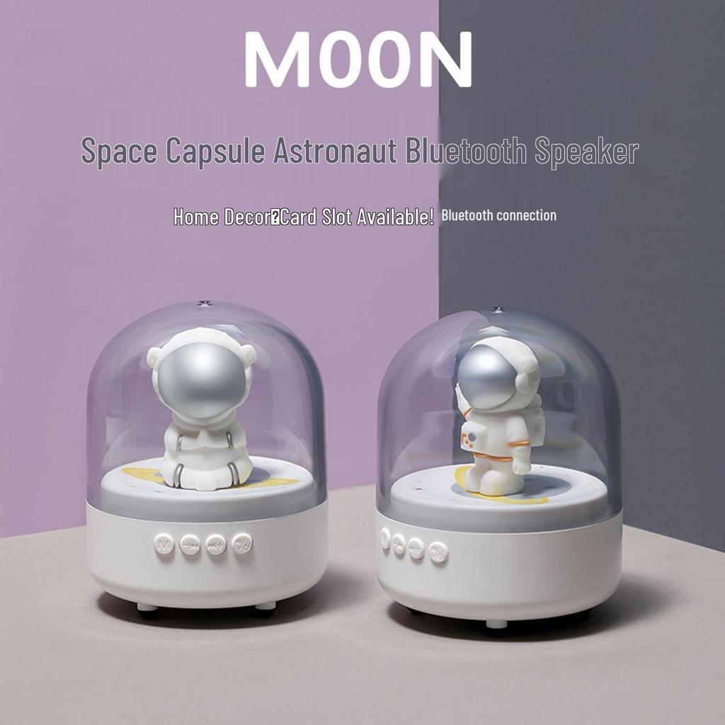Spaceman Bluetooth Speaker with Gift Bag - Astronaut Desktop Ornament for Boys