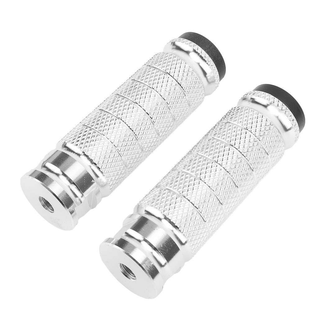 M8 Motorcycle Foot Pegs Anti Skid Rearsets Foot Rest Brake Footpeg Pedals Aluminium Alloy Universal for Bicycle Bike