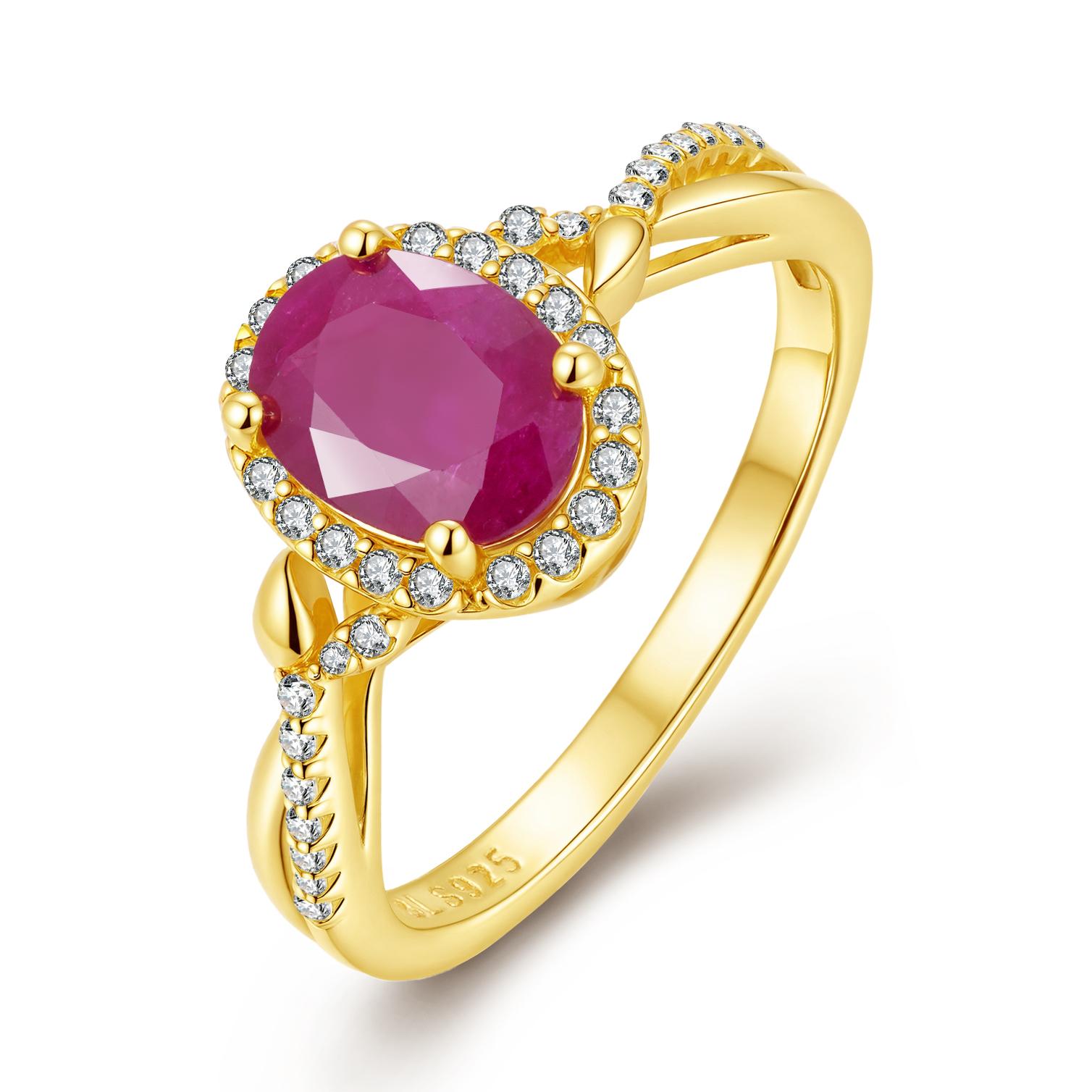 

New 925 sterling silver ring Natural oval 6*8mm longrido ruby July Birthstone Gorgeous fine jewelry for women s engagement gifts US RING SIZE:6# красный
