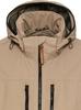 Mid-season Jacket Camel Active Windbreaker Detachable Hood Beige