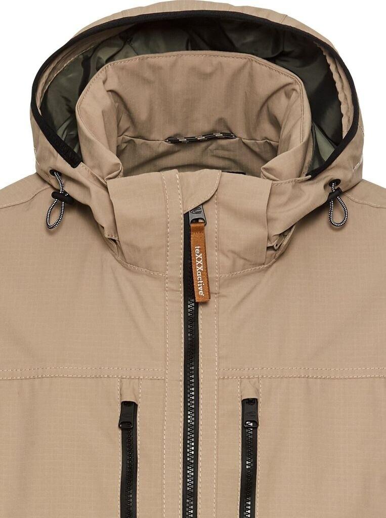 Mid-season Jacket Camel Active Windbreaker Detachable Hood Beige