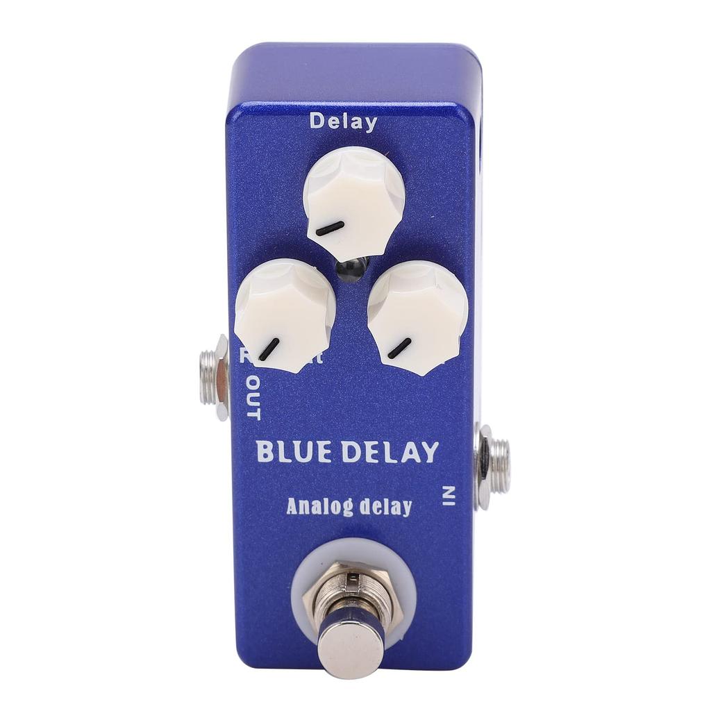AKLOSIPY Blue Delay Guitar Effect Pedal with Controls and True Bypass for Enhanced Sound Quality