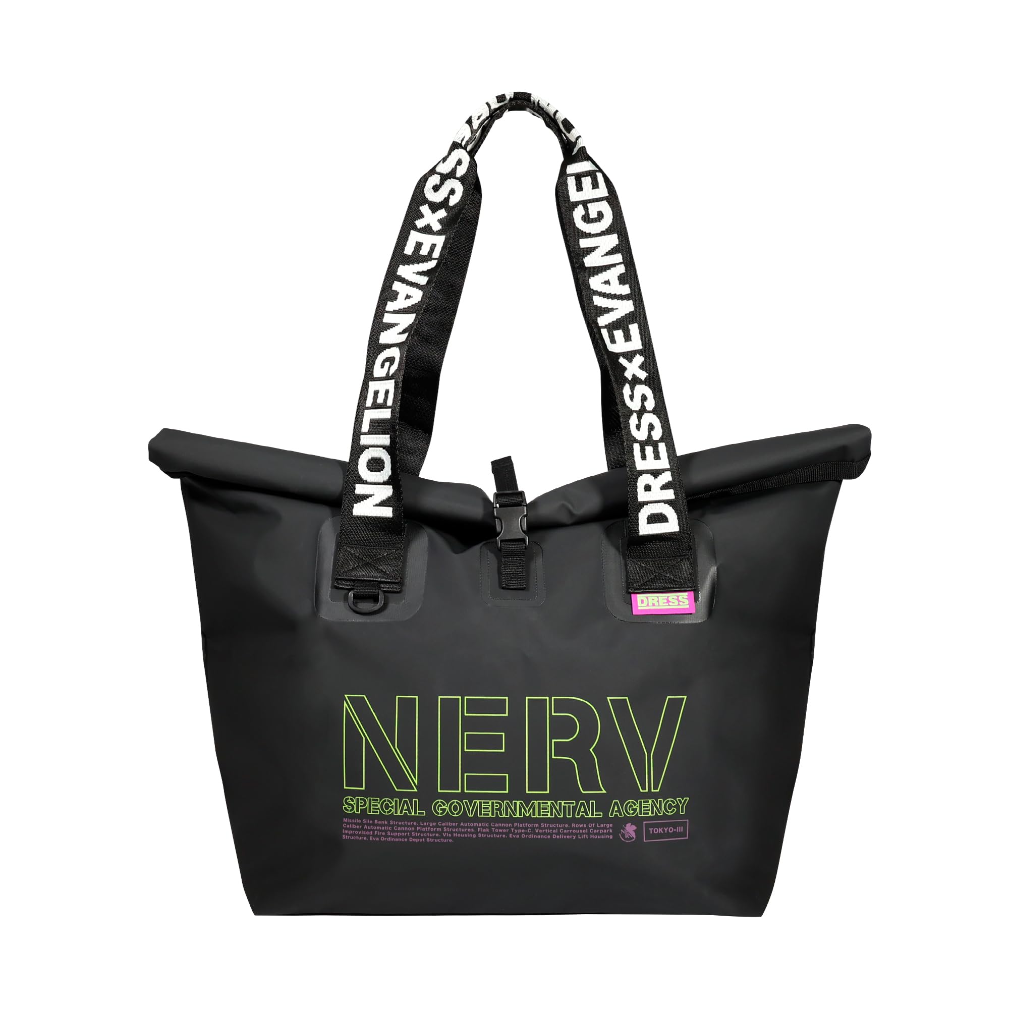 

EVA x DRESS Waterproof Tote Size Evangelion Perfect for disaster and other outdoor large and Also suitable for and other outdoor Bag, M,