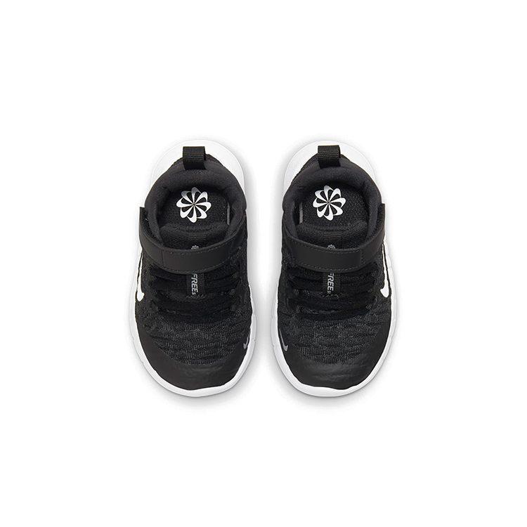Nike Free RN 2021 Low top Running Shoes Black White Infant And Toddler CZ3997-001