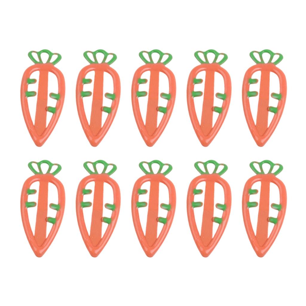 Colorful Flat Clip Hairpin Barrettes Casual Carrot Shape Headwear Bunches Clip 2000s Hair Clip Photo Props