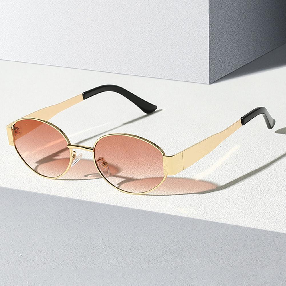 Luxury Metal Brand Sunglasses for Men and Women Unisex Designer Fashion Sun Glasses Oval Unisex Stylish Eyewear Shades