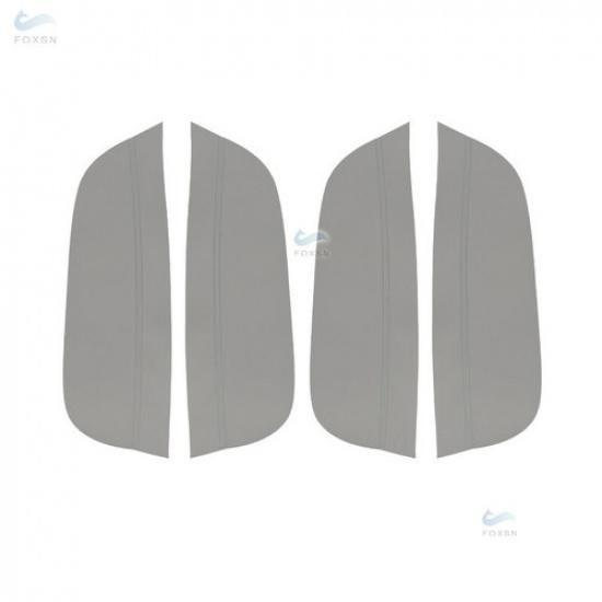 4xGray Leather Door Panel Armrest synthetic Cover For Hyundai Sonata 2005-2008