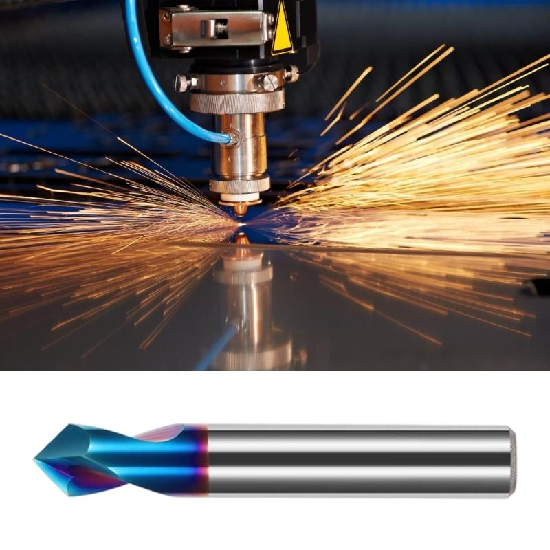 90 Degree 2 Flute Location Center Metal Cutter Router Bit Milling Tool For Aluminum Engraving Router Bit Accessories