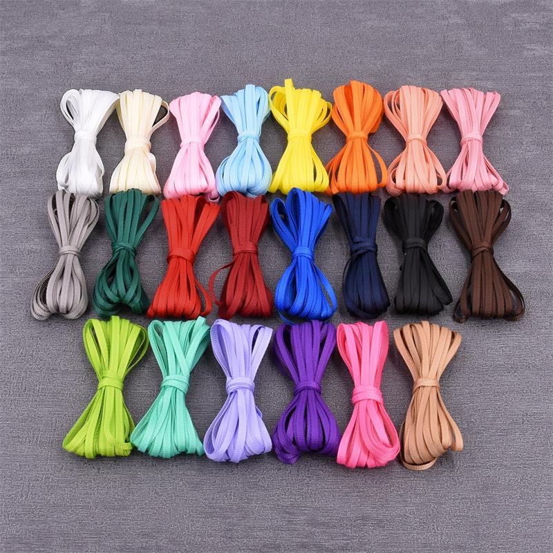 3Mm Double-sided Threaded Ribbon Handmade DIY Hair Accessories Bow Underwear Accessories Webbing Packaging Ribbed Ribbon 22 Colors