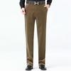 2025 Autumn Men's Corduroy Business Casual Mid-Rise Straight-Leg Pants