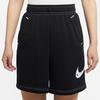 Nike Solid Logo Print Casual Sports Shorts Women Shorts Black DM6751-010