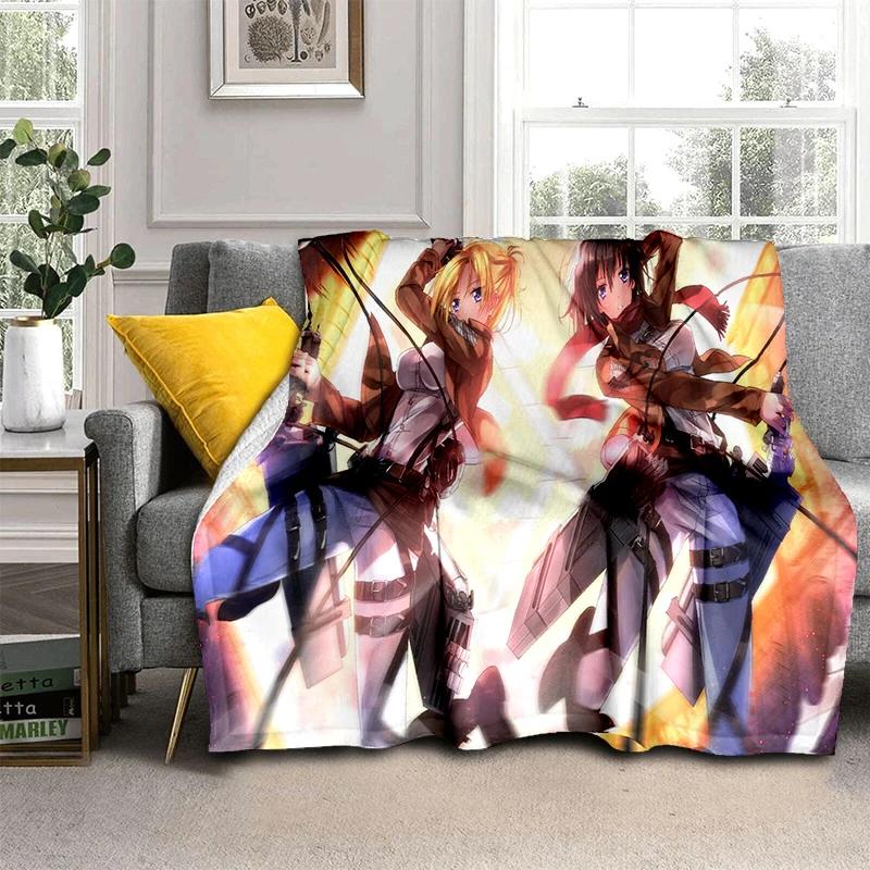 29 Style New Cartoon Attack on Titan Eren Anime Soft Flannel Blankets,Throw Blanket Comfortable for Beds Sofa Home Bedroom Gift