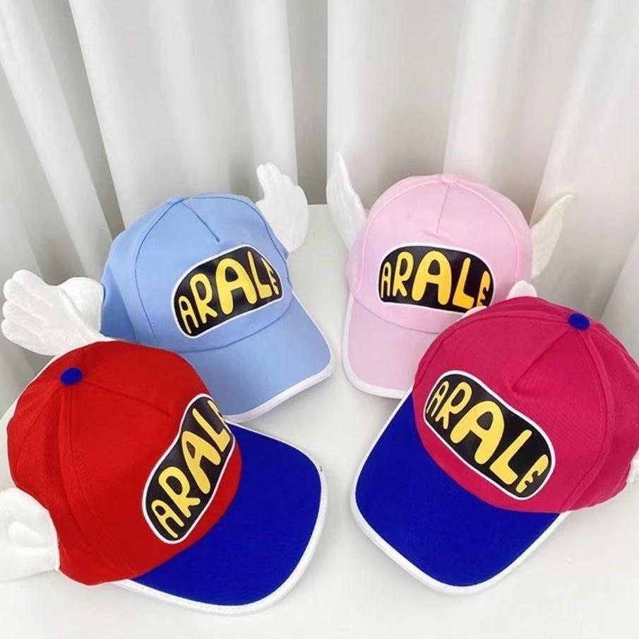 Cute Arale Wings Baseball Cap, Adjustable Cartoon Angel Wing Hat, Casual Sun Hat for Kids and Adults