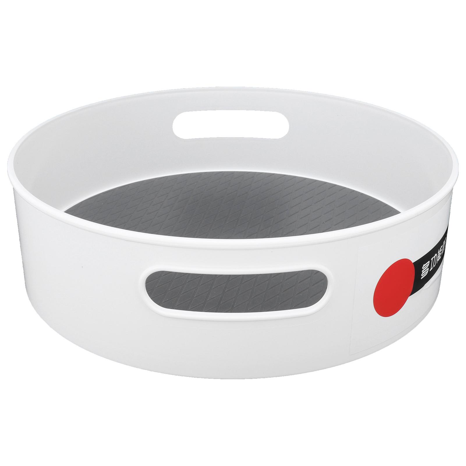 

Большой поднос для хранения, вращающийся, с открытой ручкой, для ванной комнаты, кухни, обеденного стола, хранения, фруктов, стойка для хранения