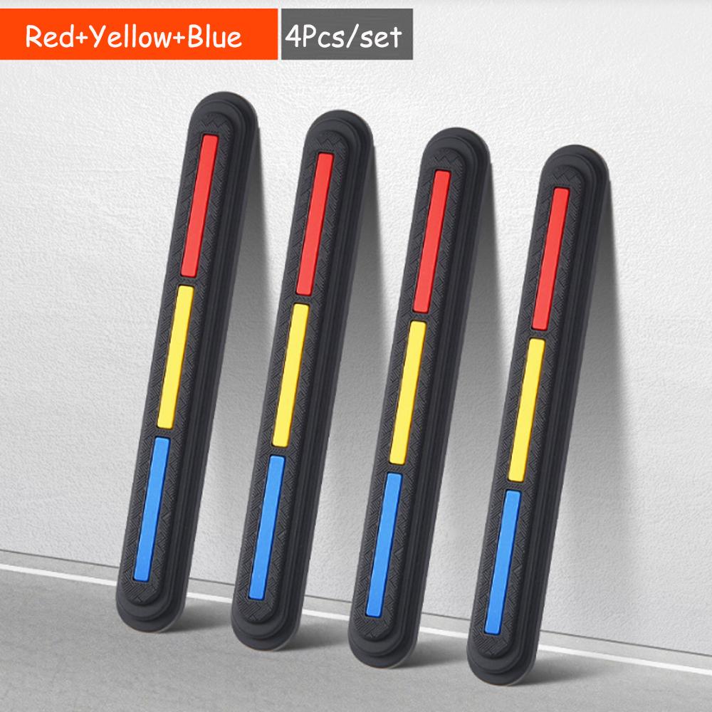 

4 шт., защитная полоса для двери автомобиля, защитная полоса для края бампера, защитная полоса для угла автомобиля, наклейки для зеркала заднего вида, защищающие от царапин
