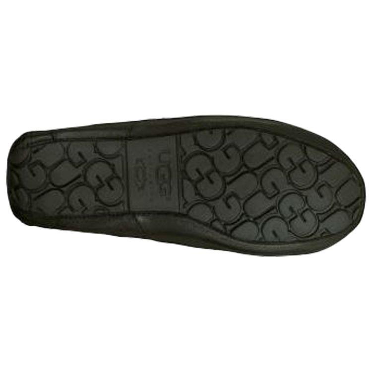 UGG Ascot Two-Layer Cowhide Low-Top Casual Shoes Men Sneakers Black 5379B-BLK