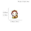 Adorable Anime Princess Brooch - Cute Cartoon Badge for Clothes & Bags
