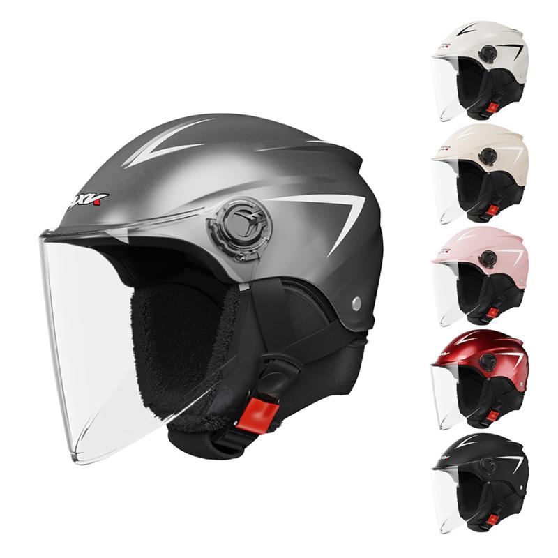 Retro Open-Face Motorcycle Helmet With Bluetooth & Sun Visor - DOT/ECE Approved 3/4 Half Helmet For Men & Women