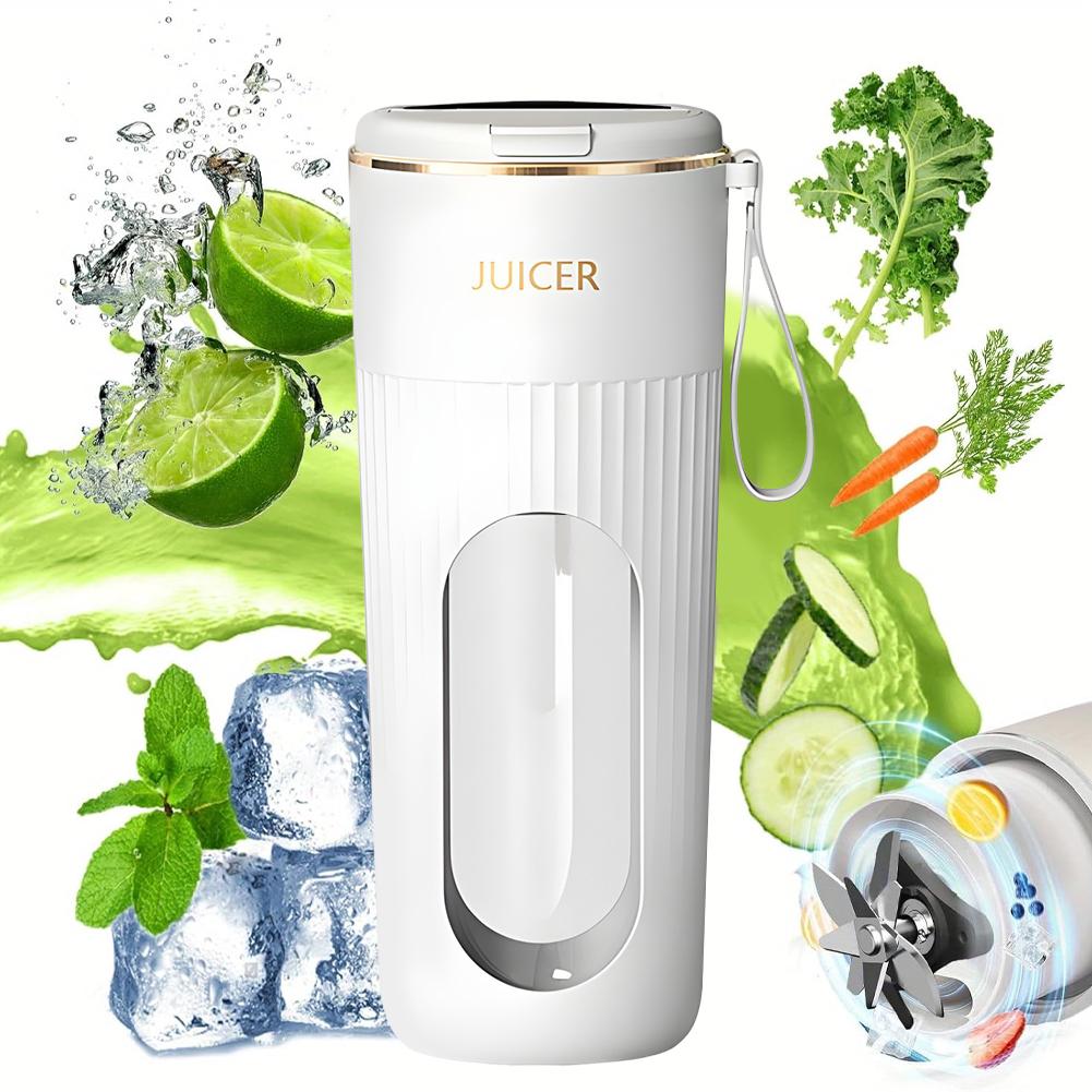 

340ml Portable Juicer Electric Juicer Cup Rechargeable Blender Cup 1200mAh Mini Electric Juicer 14 Blades for Outdoor Travel france