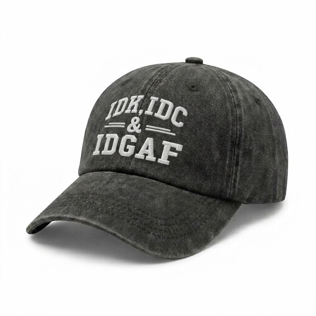 Letter embroidery washed baseball cap popular cap new washed old hat