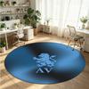 Aston Villa Football Printed Round Crystal Velvet Rug Soft Non Slip Floor Carpet For Bedroom Holiday Gift