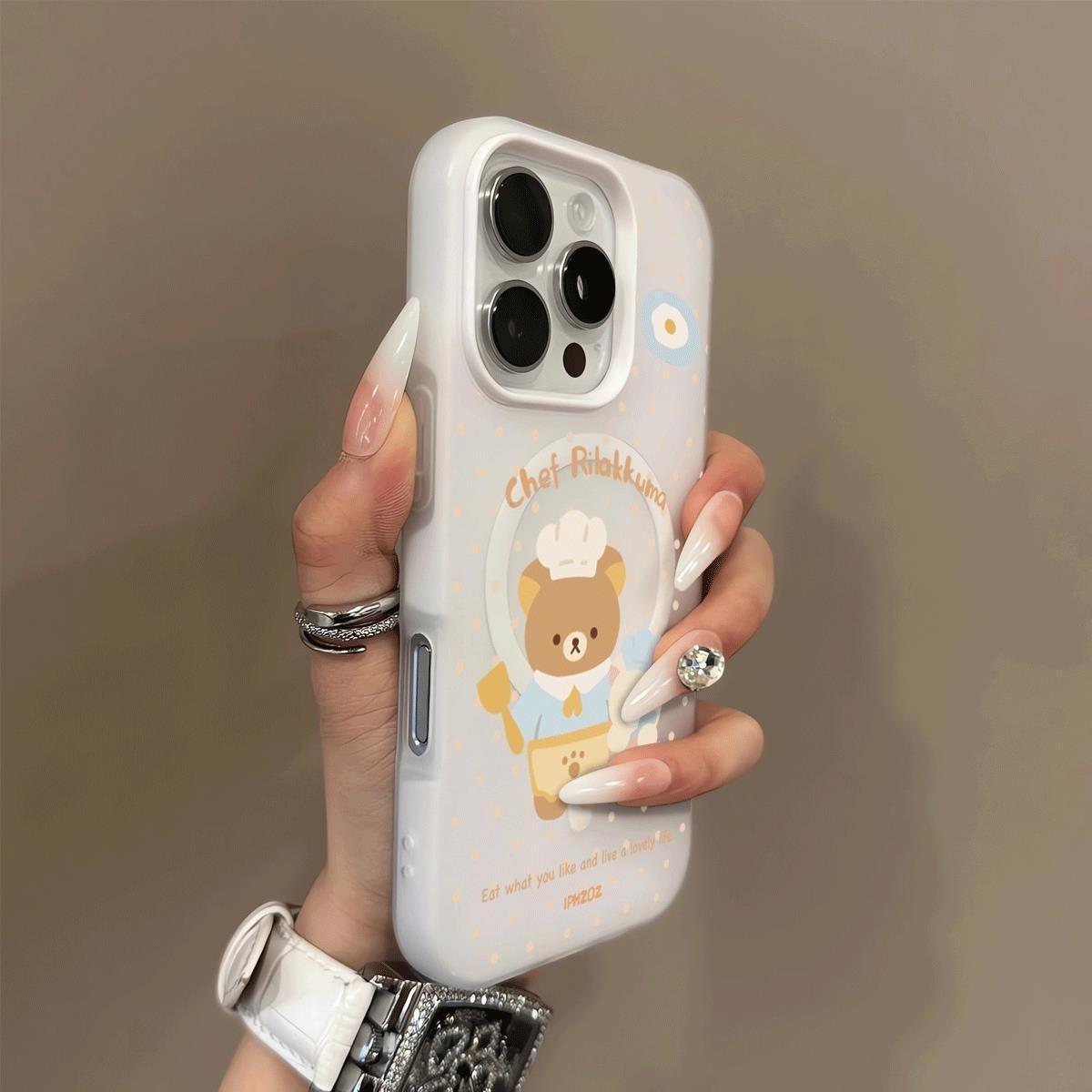 

Магнитный желе-чехол 2-в-1 для Apple Aurora Чехол для телефона Защитный чехол Магнитный тип Для Apple 11 Ультратонкий Матовый For iphone 17PROMAX