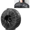 Universal Car Spare Tire Cover 31.49 Inch Black Wheel Protector Dust Waterproof UV Resistant Tire Storage Bag Auto Accessories
