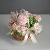 Handmade Bamboo Rattan Flower Basket - Willow Woven for Fresh/Dry Arrangements, Flower Girl Souvenir, or Storage.