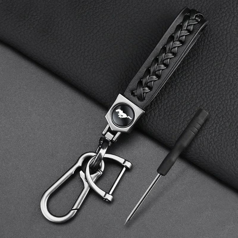 Autoaufkleber 2026 Ford Neu 2025 Heißes Metall 3D Auto Schlüsselanhänger Galoppierendes Pferd Emblem Abzeichen Schlüsselanhänger für Ford Mustang