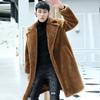 Winter New Thickened Sheep Shearing Men's Long Trench Coat Over the Knee To Keep Warm Imitation Fur Coat Wool Coat