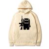 2025 New in Funny Domo Kun AK47 Printed Hoodies Men women harajuku vintage Sweatshirt Unisex Casual Fleece Long sleeve pullovers