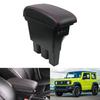 Sporacingrts Armrest Console for New Suzuki Jimny Console Car Storage Storage Easy Black with Red Stitching JB64/JB74, Box, Box, Armrest,