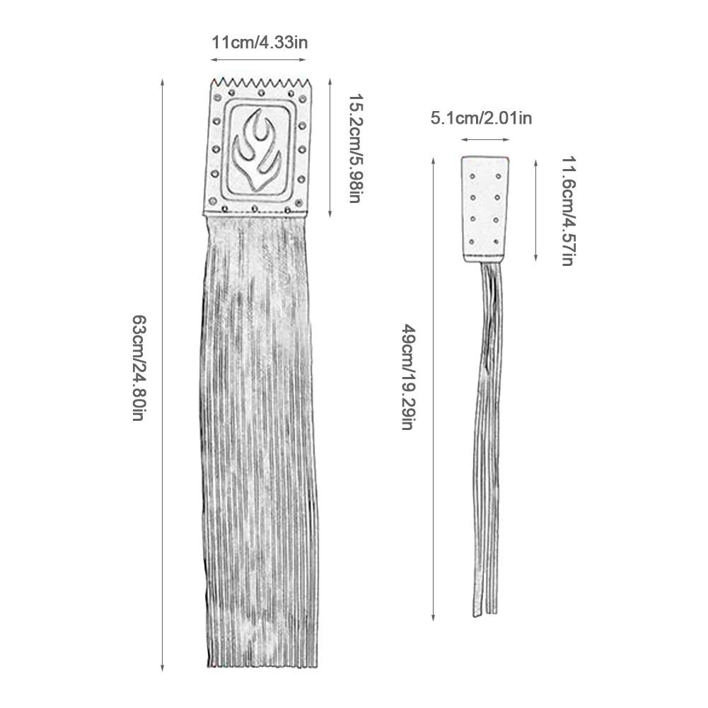 Motocykl kožená brzdová spojka Kryt lemovací rukojeti Retro Flame Rukojeť řídítek Spike Streamer Rukojeť Tassel Streamer