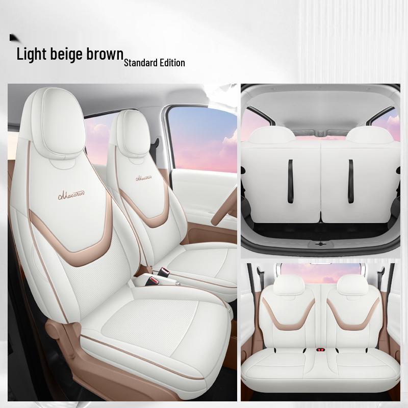 26 Model Wuling Hongguang Mini EV Seat Covers - Macaron Edition, All-Season Cushions
