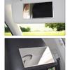 Voroly Car Visor Mirror, Large Stainless Steel Travel Vanity Mirror 5.9"X3.1" Universal for Car Visor, Seatback, Dashboard, Window