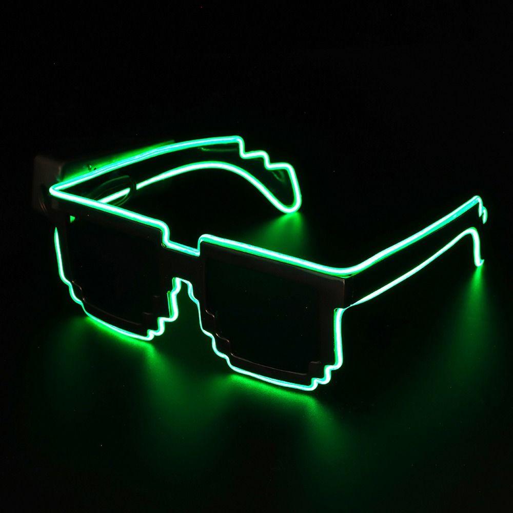 Neon Party Nightclubs Mosaic LED Glasses Flashing Glasses  for Adult Kids