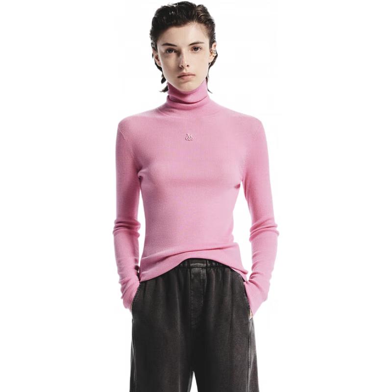 

MO&Co. Washable Wool High-Neck Knit Top S (160)