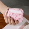 Zipper Bow Wallet PU Leather Card Holder Portable Short Card Bag  Daily