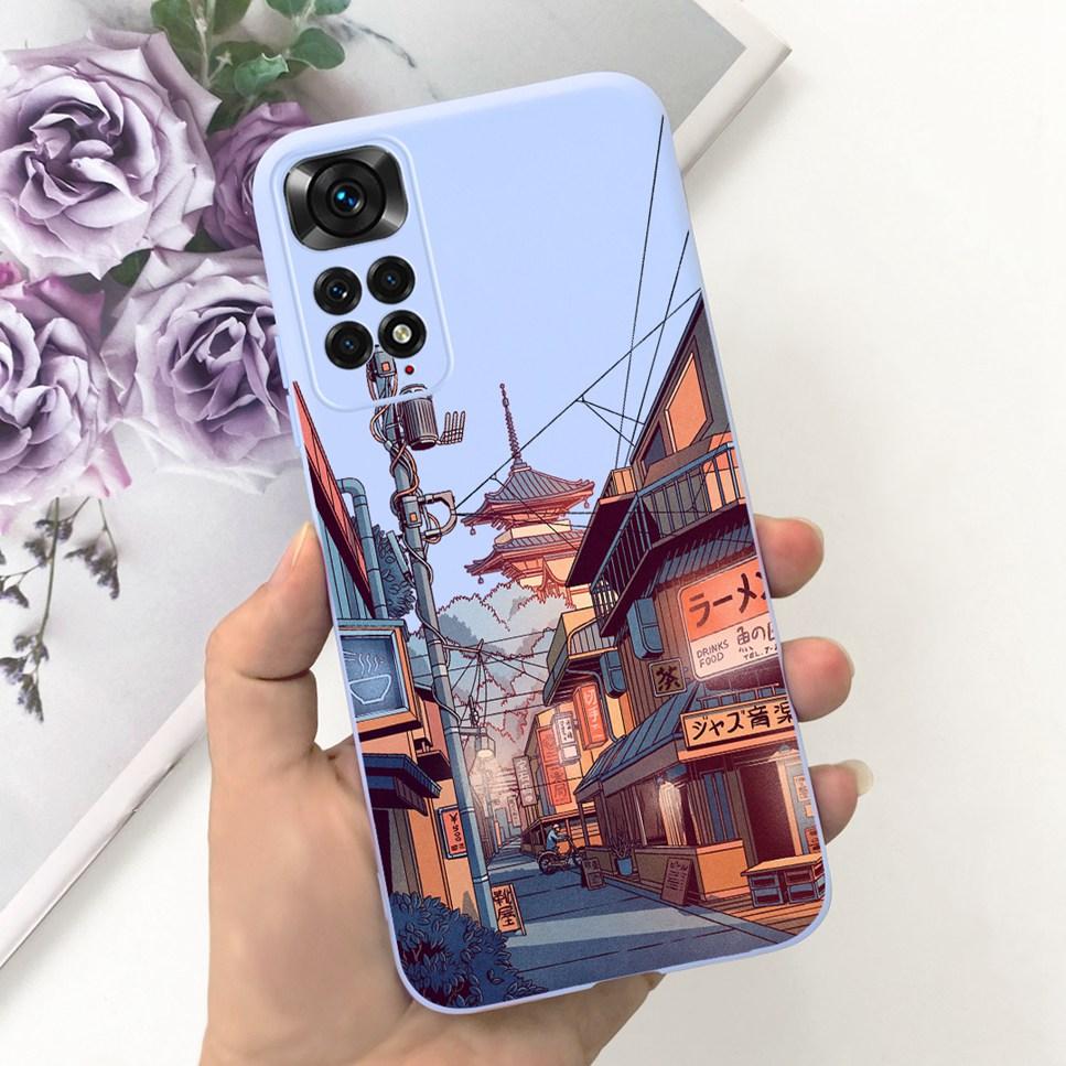 New For Xiaomi Redmi Note 11 4G Case Cute Cartoon Soft Silicone Shockproof Cover For Redmi Note11 4G 2201117TG Bumper Phone Case