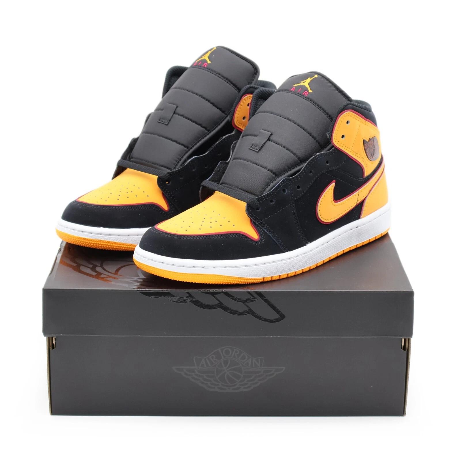 

FJ4923-008 Nike Air Jordan 1 Mid SE Fat Tongue Vivid Orange Black (Men s) US 10