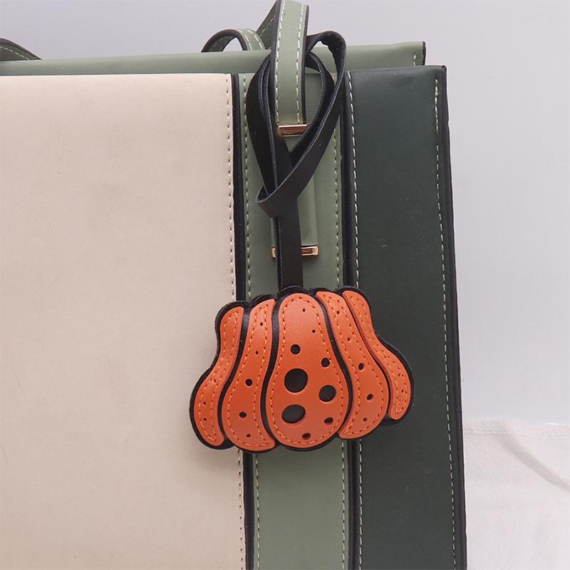 Creative Pumpkin Crossbody Bag Contrast Polka Dot Uniquely Shape Bag Personalized Halloween Shoulder Bag Fashionable New Handbag