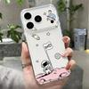 Shockproof Clear TPU Case For iPhone 17 16 Pro 15 14 13 12 Pro Max 11 Transparent Silicone Cartoon Astronaut Pattern Phone Cover
