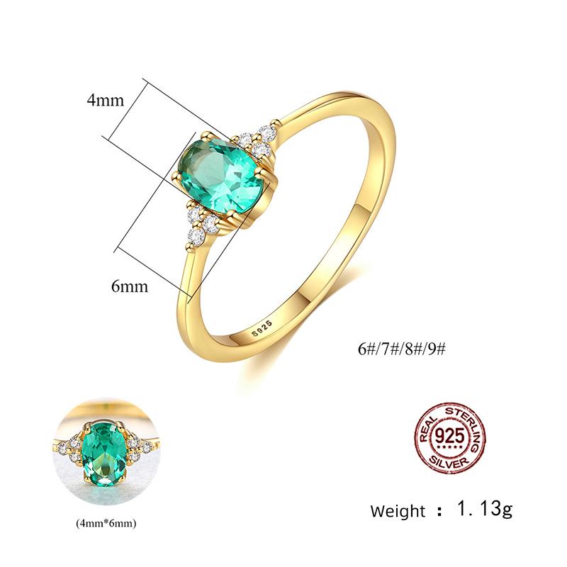 S925 Ring Sterling Silber Damen Ring Einfache Mode OL Zirkon Ring Frauen Ringe