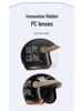 Unisex All-Season Electric Vehicle Helmet with Hidden Visor - Lightweight, Warm, & Safe for Autumn and Winter