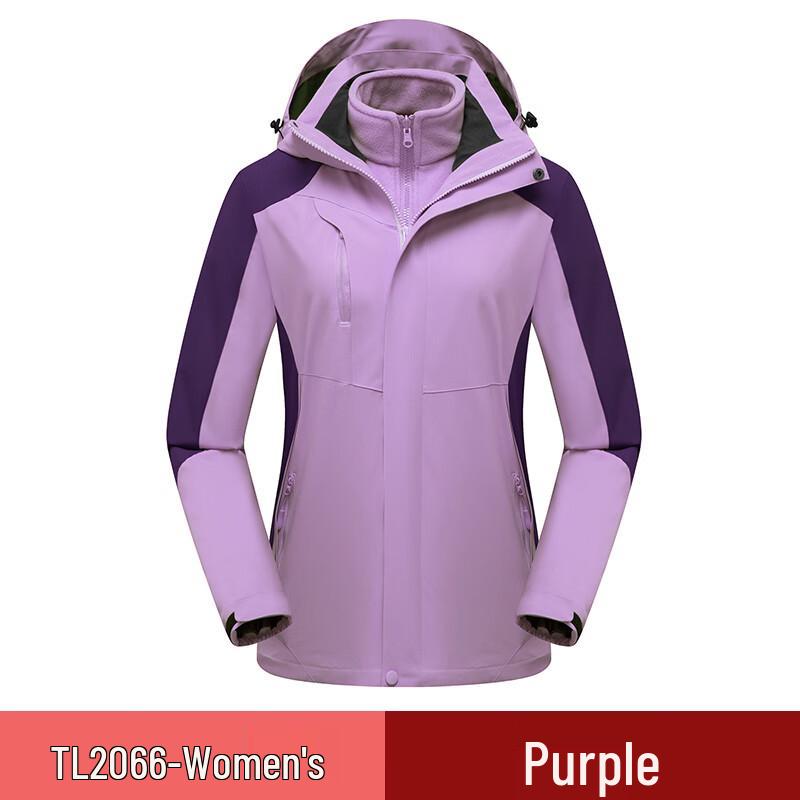 Goeej Unisex 3-in-1 Waterproof Hiking Jacket M